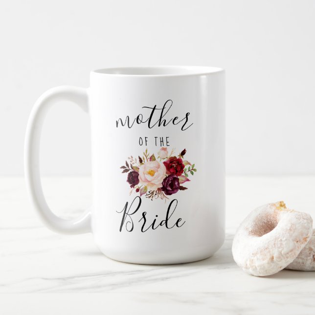 Marsala  Boho Budens mamma Gift 15 oz Kaffemugg (Med munk)