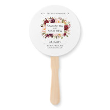 Marsala Bröllopsprogram Round