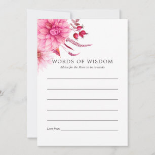 Marsala - Burgundy &  Baby höstavla Rådkort