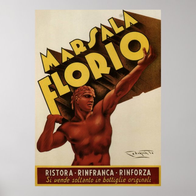Marsala Florio Italien Poster (Framsidan)
