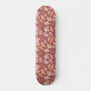 Marsala lövs mönster skateboard bräda 20 cm