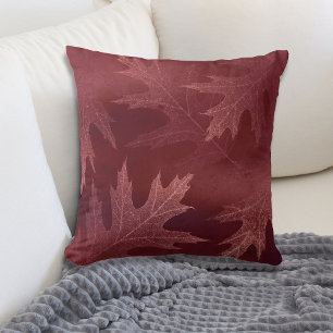 Marsala Red Oak Löv Kudde