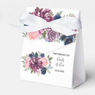 Marsala Rosa Navy Blue Wedor Box Presentaskar
