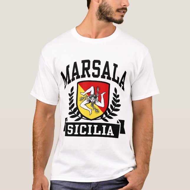 Marsala Sicilia Tee Shirt (Framsida)