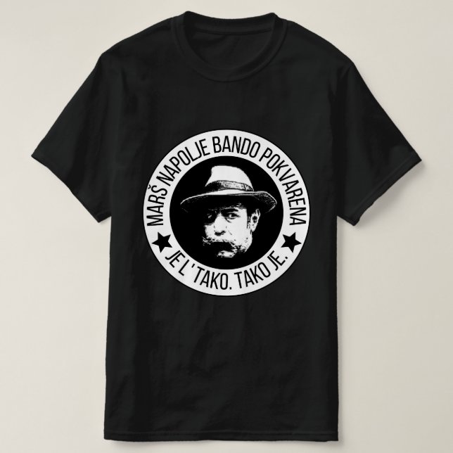 Marsch Ut Skurkband  T Shirt (Design framsida)