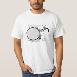 Marschbastrumma för skjorta (tända) (plockafärg) tee shirt