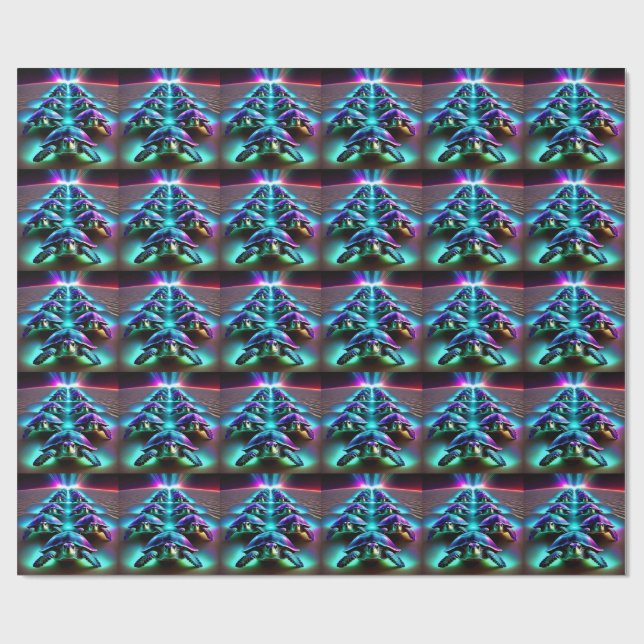 Marschen av de neon-sköldpaddorna presentpapper (Platt)