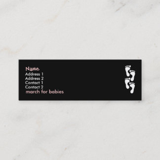 marschen för bebis profilerar den mini visitkort