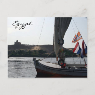 marschen nile felucca vykort