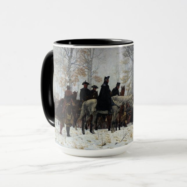 Marschen till Valley Forge av William B. T. Trego Mugg (Framsida vänster)