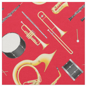 Marschera band Instruments Music Musiker Red Tyg
