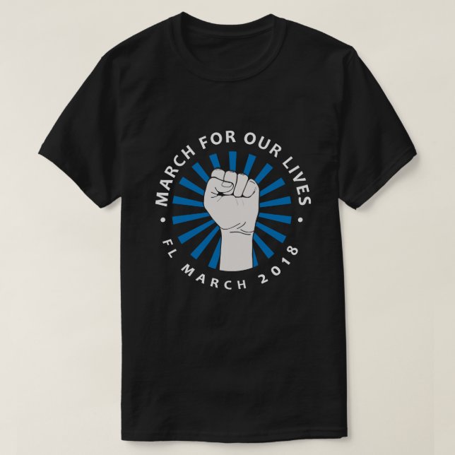Marschera för våra liv FL Florida - oss appellen T Shirt (Design framsida)