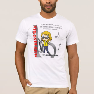 Marschera klarinetten för musikbandskjortabas t shirt