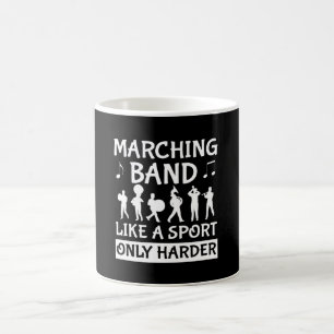 Marschera musikband för marsch för lik sport fö kaffemugg