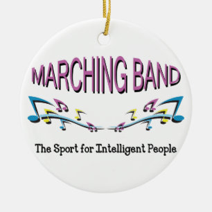 Marschera musikband julgransprydnad keramik