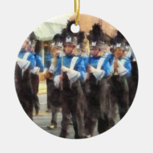 Marschera musikband julgransprydnad keramik
