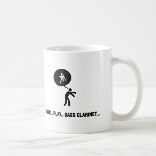 Marschera musikbandet - bas- klarinett kaffemugg