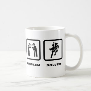 Marschera musikbandet - Tubaspelare Kaffemugg