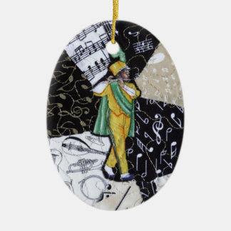 Marschera musikbandmusikprydnaden julgransprydnad keramik