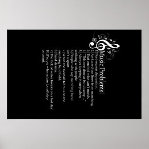 Marschera musikbandproblem lista poster
