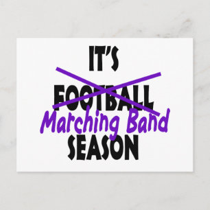 Marschera musikbandSeason/lilor Vykort