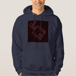 Marschera snaran trumma Hoodiesvarten Sweatshirt