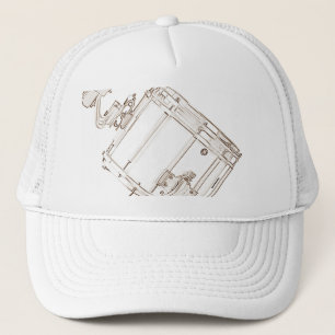 Marschera snaran trumma locket eller hatten truckerkeps