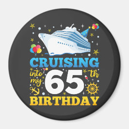 Marschera till min 65-Födelsedagsfesters cirkel Magnet