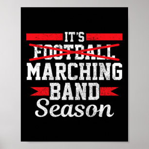 Marscherande Band Säsong Inte Fotboll Roligt Gymna Poster