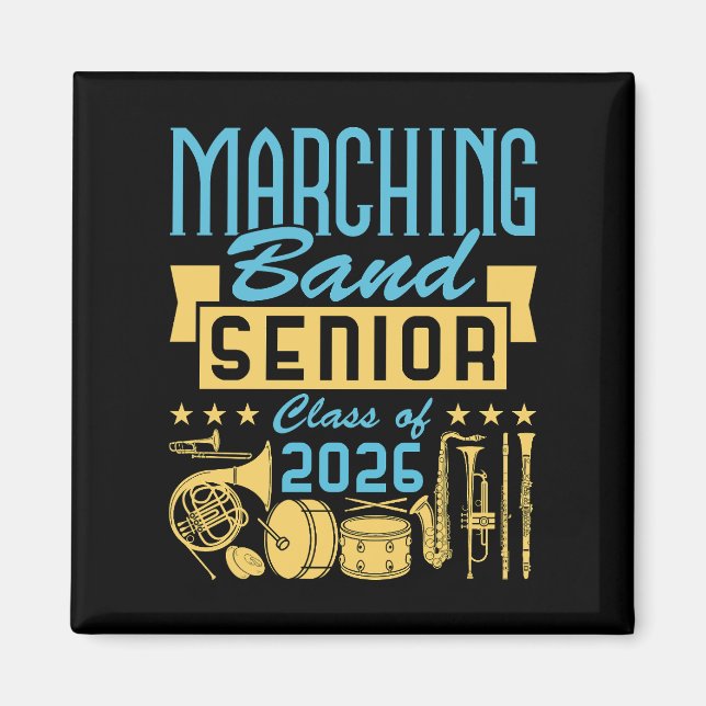 Marscherande Seniorklass 2026 Magnet (Framsidan)