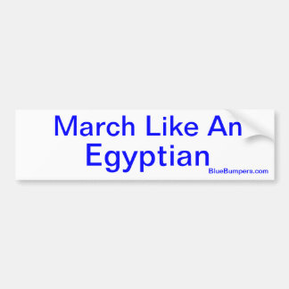 Marscherar som egyptier bildekal