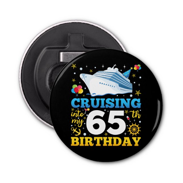 Marscherar till min 65-Födelsedagsfest Flasköppnare (Framsidan)