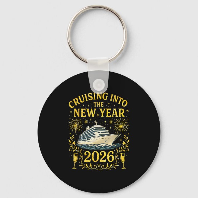 Marschering till nyåret 2026 Gott nytt år Nyckelring (Framsida)