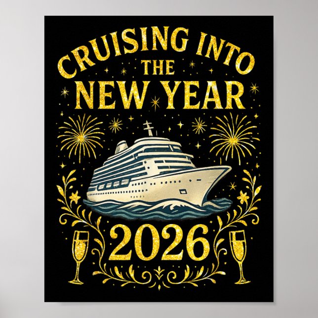 Marschering till nyåret 2026 Gott nytt år Poster (Framsidan)