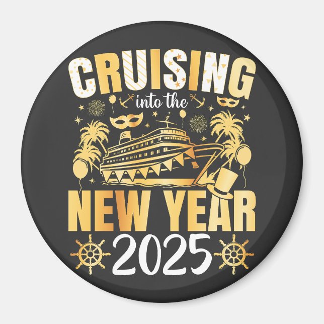 Marschering till nyårscirkulären 2025 magnet (Framsidan)