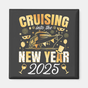 Marschering till nyårsområdet 2025 Square Magnet