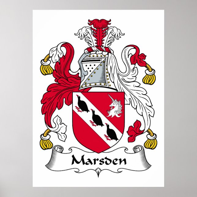 Marsden Family Crest Poster (Framsidan)