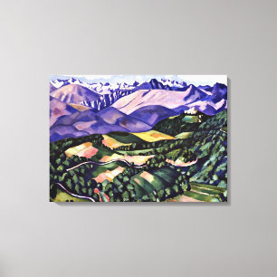 Marsden Hartley - Lila Mountains, Venedig Canvastryck