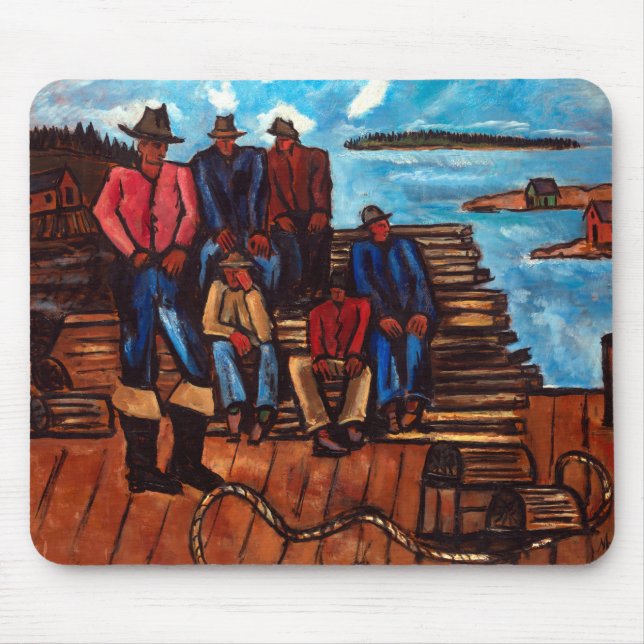 Marsden Hartley Lobster Fishermen Musmatta (Framsidan)