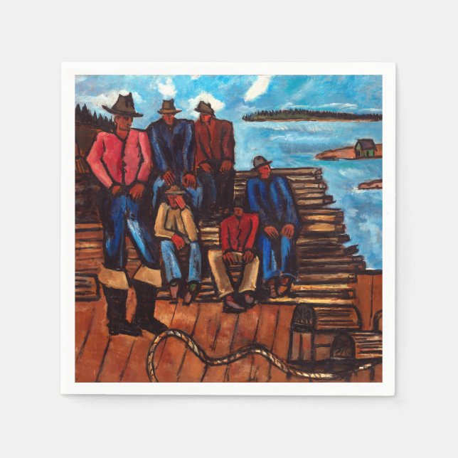Marsden Hartley Lobster Fishermen Pappersservett (Framsidan)