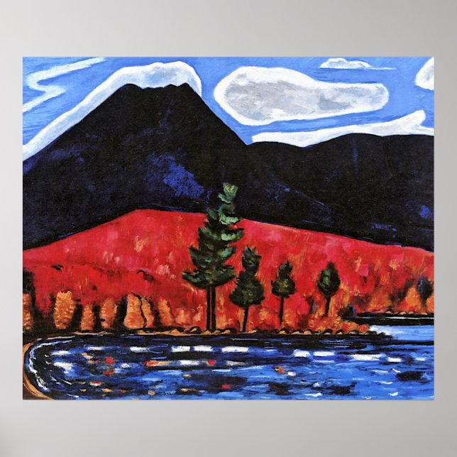 Marsden Hartley - Mount Katahdin, Maine,  Poster (Framsidan)