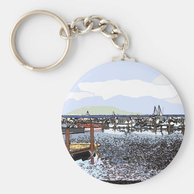 Marseillan söder om Frankrike Nyckelring (Framsidan)