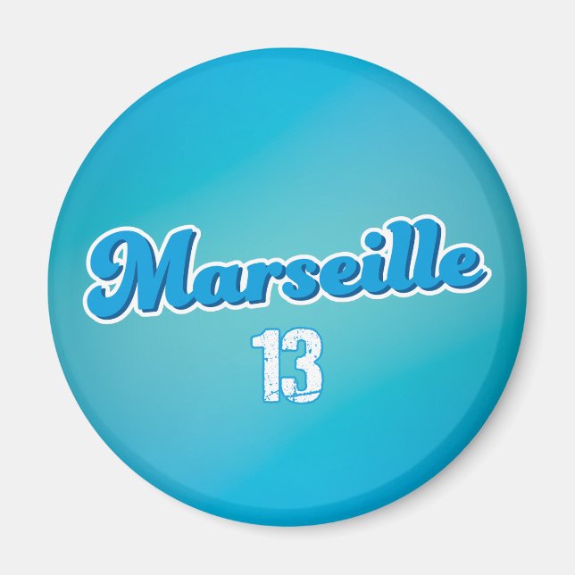 Marseille 13 Frankrike Magnet (Framsidan)