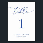 Marseille Bleu Minimalist Bröllop | Händelsens Anp Bordsnummer<br><div class="desc">(**SNART: Om du vill beställa justerar du helt enkelt bordsnumret (och namn/datum) och lägger till varje nummer i kundvagnen separat. Checka sedan ut gången du är avslutat.) Vackert,  elegant,  modernt och minimalistiskt bordsnummer kort. Fullständigt anpassade med namn (eller Event Namn) och Datum.</div>