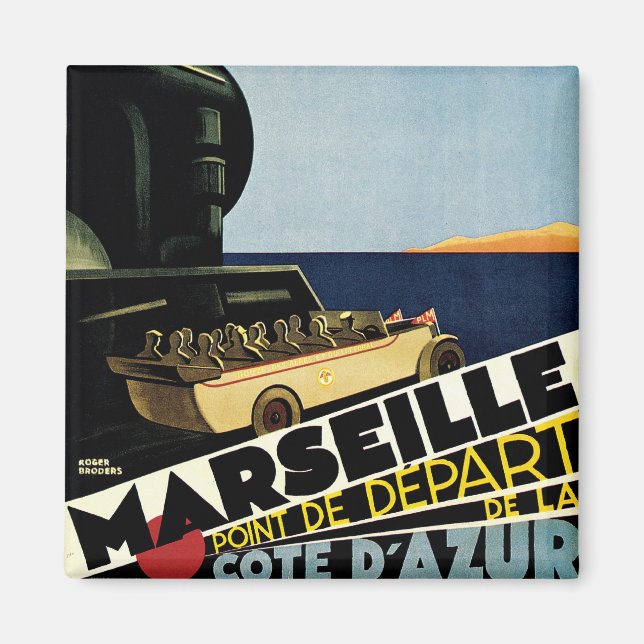 Marseille ~ Cote D'Azur Magnet (Framsidan)
