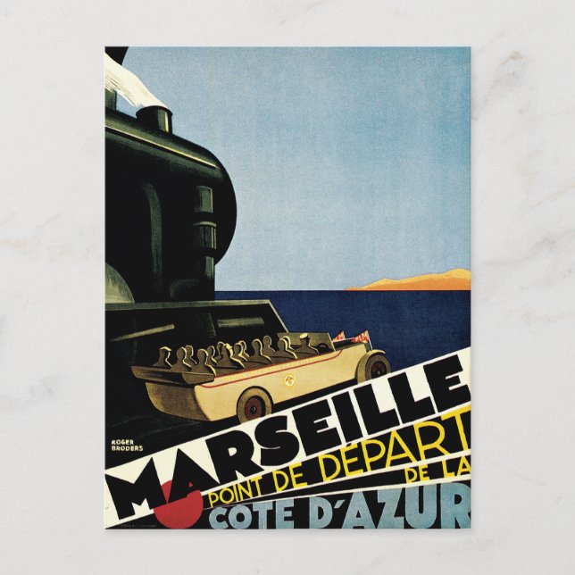 Marseille ~ Cote D'Azur Vykort (Framsida)