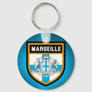 Marseille Flagga Nyckelring