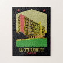 Marseille Frankrike, Cité Radieuse av Le Corbusier
