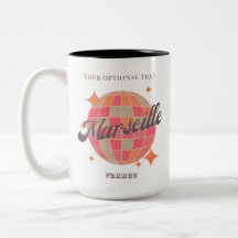 Marseille Frankrike City mode rosa disco boll