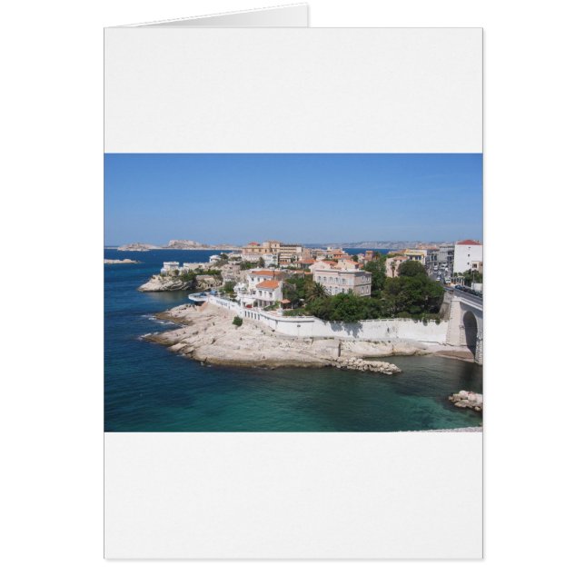 Marseille Frankrike Hälsningskort (Framsidan)